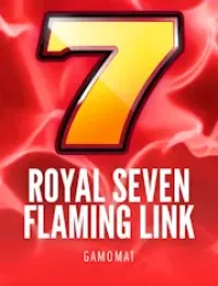 royal seven flaming link slot logo