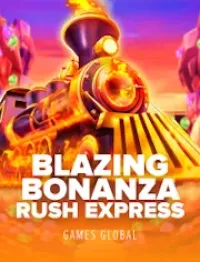 blazing bonanza rush express slot logo