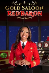 gold saloon red baron - logo