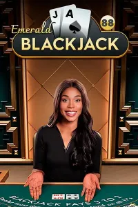 emerald blackjack 18 game logo
