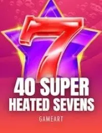 40 super heated sevens slot logo